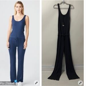 Monrow Gray Ribbed Tank Jumpsuit
